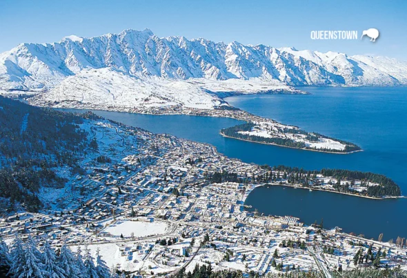 queenstown with snow mountains queenstown with snow mountains